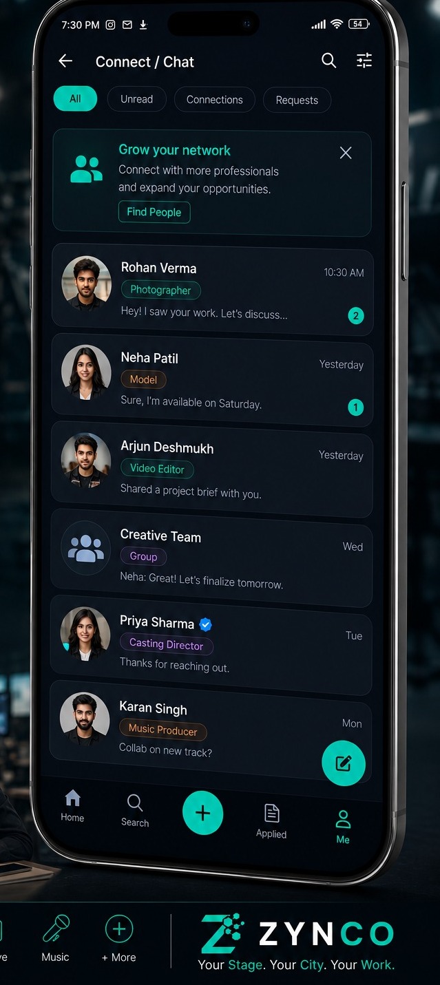 Direct chat with recruiters